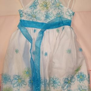 Jona Michelle Girl white/blue dress size 7